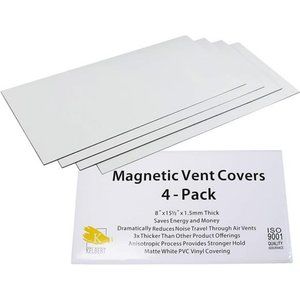Magnetic Vent Cover –8" x 15.5" Extra Thick Wall/Floor/Ceiling Vent Cover,4-Pack